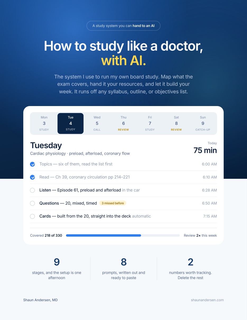 Cover of How to Study Like a Doctor, With AI